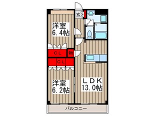 セレ－ナ・プリマの物件間取画像